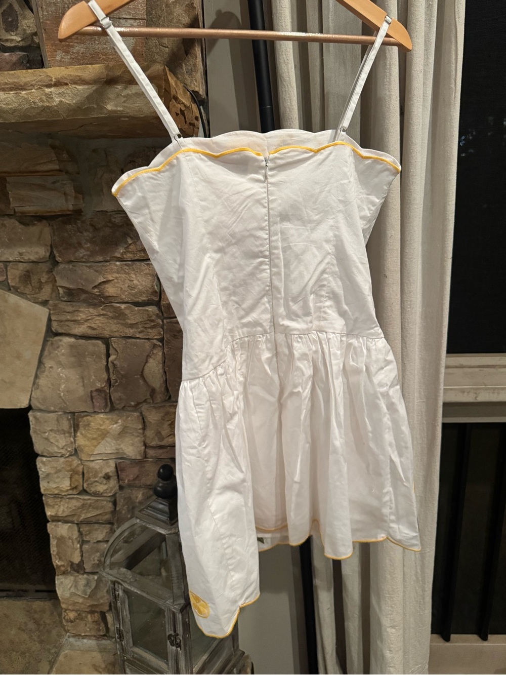 Anthropologie COREY LYNN CALTER Lemon Print Embroidered Destiny Dress NWOT - Picture 8 of 16